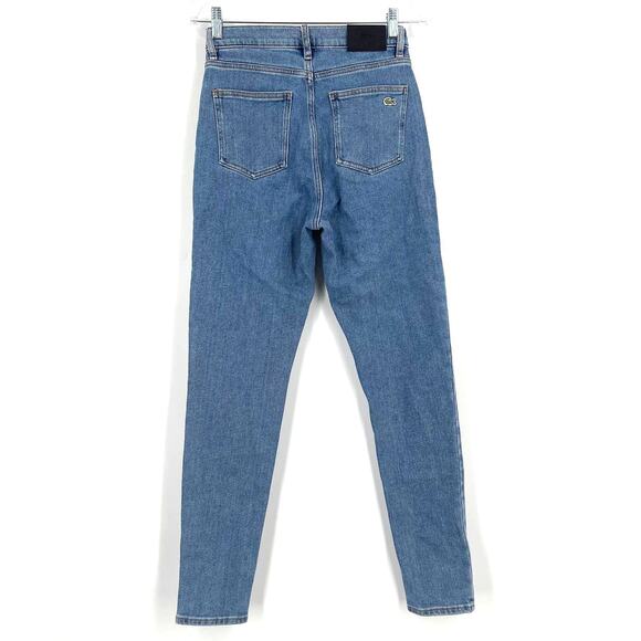 Lacoste Straight Leg Jeans Blue Women's Size 24 - Picture 2 of 9